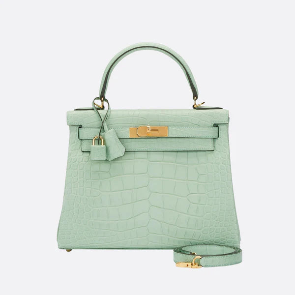 Hermès – Kelly 28 Vert d’Eau Alligator Limited Edition