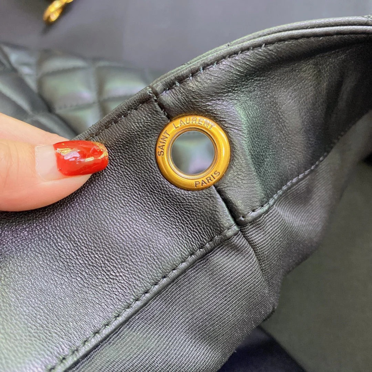 Saint Laurent – Icare bag in quilted lambskin leather