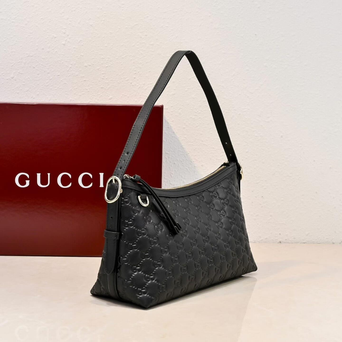 Gucci – Medium GG Emblem Shoulder Bag