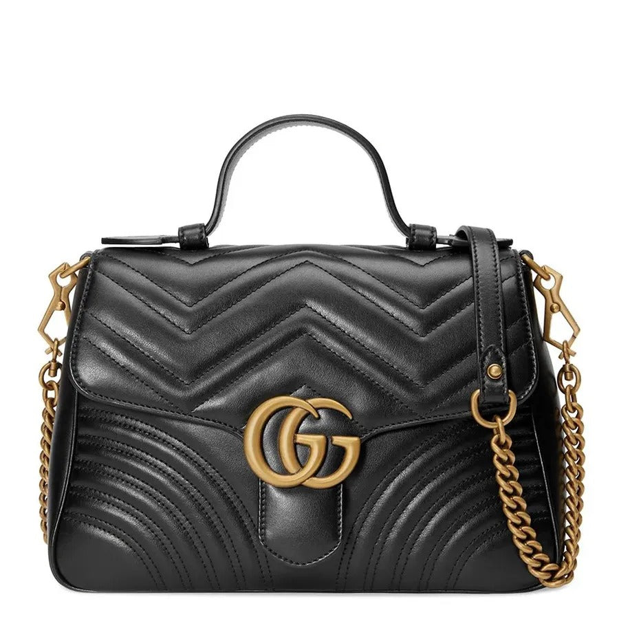 GG Marmont Half Moon Tasche in Schwarz