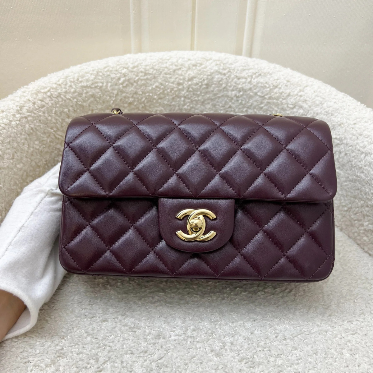 Chanel Mini Single Flap Bag – Wine