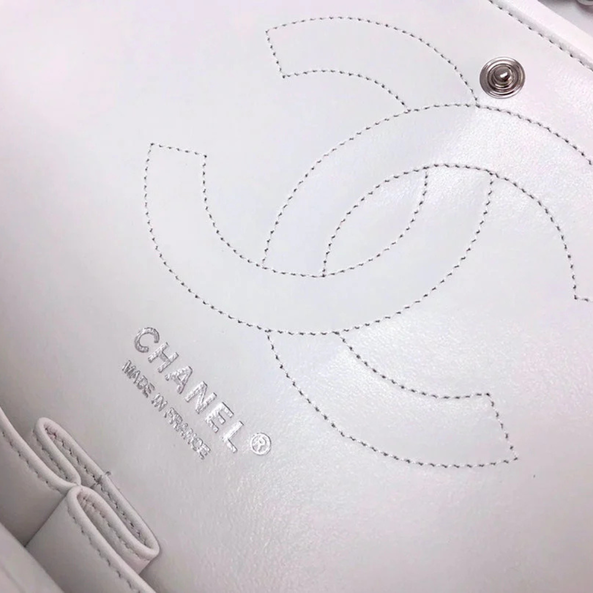 Chanel Classic Single Flap Bag – Off White